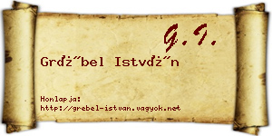 Grébel István névjegykártya