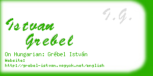 istvan grebel business card