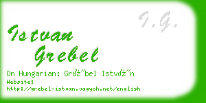 istvan grebel business card